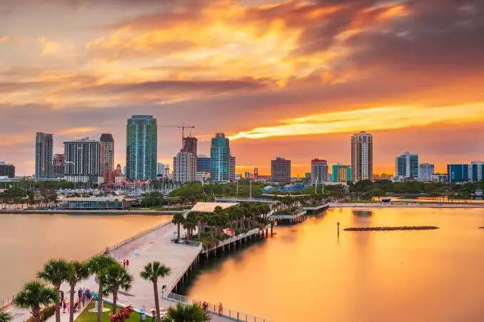 Sunset View in St. Peterburg, Fl